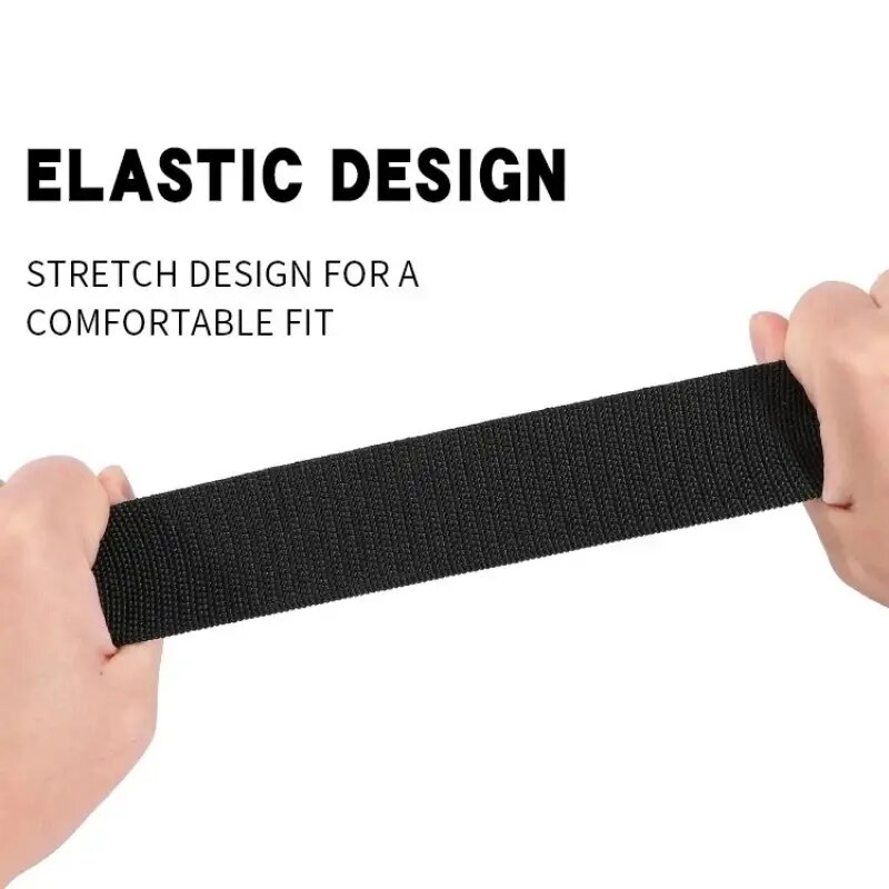Tactical Belt Magnetic Buckle Quick Release Elastic Belt Casual Nylon Tooling Training Belt Men's Trousers Belt