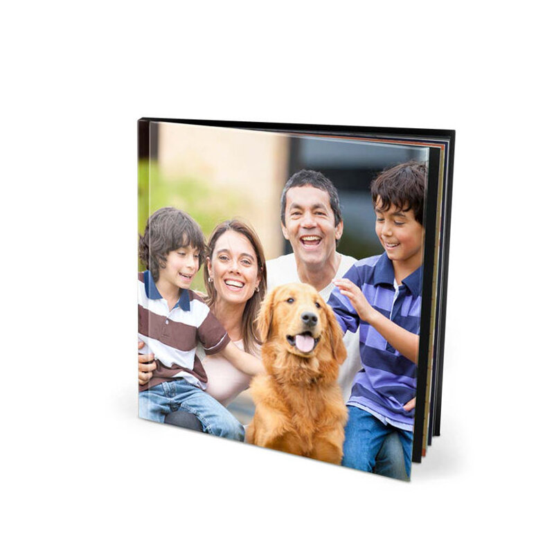 Álbum de fotos personalizado de tapa dura, libro de tablero de viaje familiar con estuche rígido, imagen para bebé, niños, Memoria Personal, impresión en el hogar