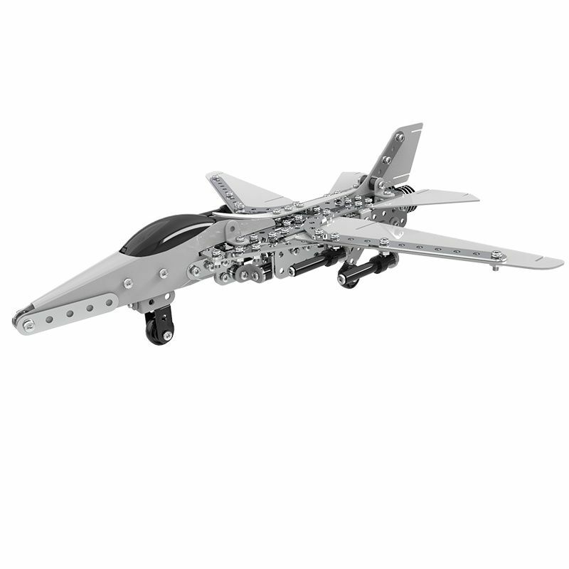 Rompecabezas de metal 3D de 452 uds, ensamblaje de precisión, entusiastas de los fanáticos militares, caza F16, modelo de caza, regalo de cumpleaños/Decoración de modelos