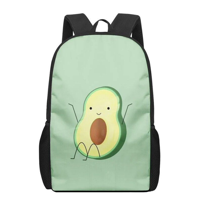 Милый мультяшный рюкзак с рисунком авокадо, ранцы для девочек начальной школы, Детская сумка для книг, ранец, вместительный рюкзак