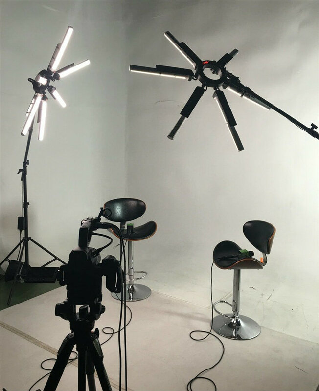 RD 슈퍼 아이즈 스타 LED 비디오 스튜디오 사진 필 라이트, 삼각대 TL-1200S 포함, 6 튜브, 신상