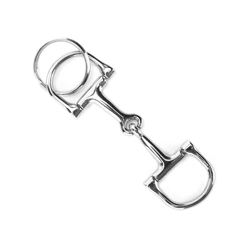Брелок для ключей с конским наконечником, цепочка для ключей из цинкового сплава в форме рыбы, прочный серебряный брелок для ключей с конским наконечником, кольцо для ключей, подарок для мужчин и женщин