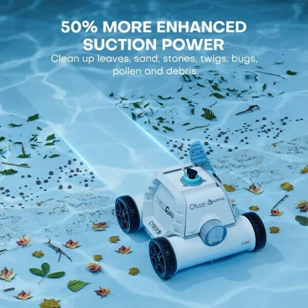 Bezprzewodowy urządzenie do czyszczenia basenu robotyczny Ofuzzi Winny Cyber 1000, Max.95 Mins Runtime, automatyczny odkurzacz basenowy idealny