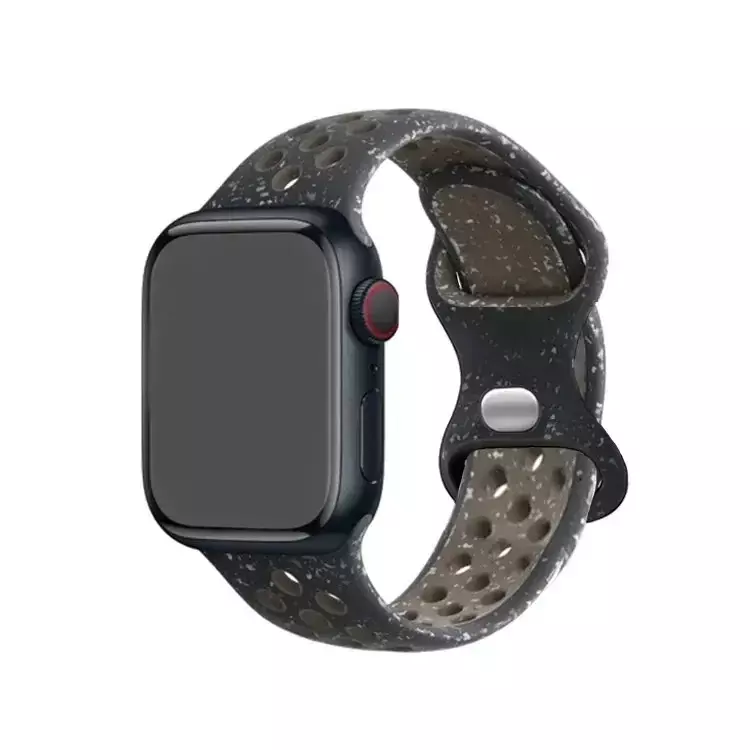 Ремешок силиконовый для Apple Watch Band 49 мм 44 мм 45 мм 42 мм 41 мм 38 мм 40 мм, спортивный браслет correa для iwatch 8 SE 7 6 5 Ultra 49 мм