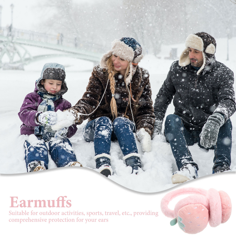 Fashion Winter Ear Muff Headband Soft Fuzzy Plush Ear Covers Warmer Earmuffs Warm Keeping Outdoor Earmuff for Women