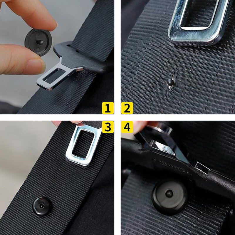 Kit de clip de bouton noir, matériaux de haute qualité, bouchon d'ajustement universel, remplacement en plastique