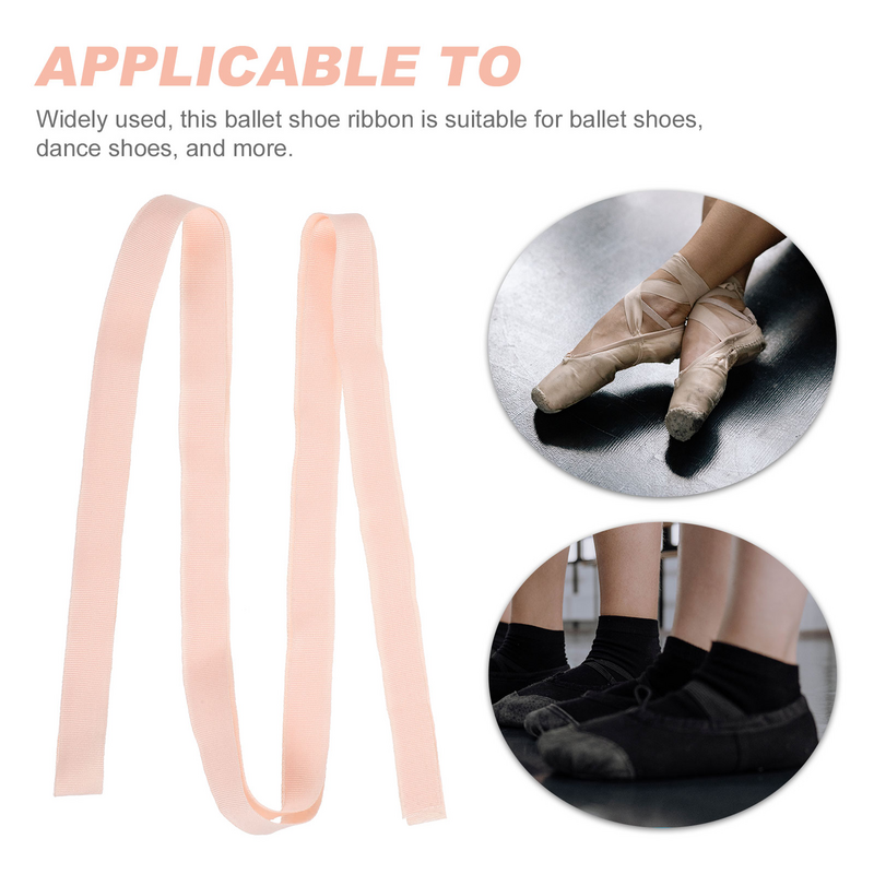 Strappy Shoe Laces Shoes Ribbon Soft Dancing Pink for Ballet Dance Canvas Miss Flat Show