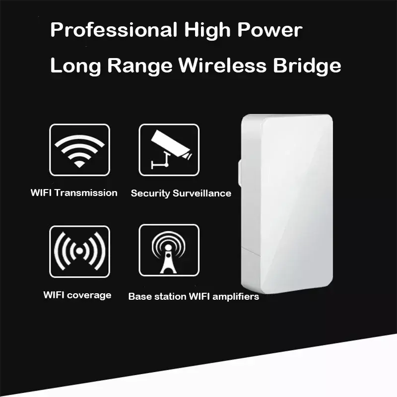 Zewnętrzne Wifi Router 300Mbps potężny Repeater bezprzewodowy/mostek wi-fi przedłużacz daleki zasięg 2.4Ghz 1KM Wifi zasięg dla kamery