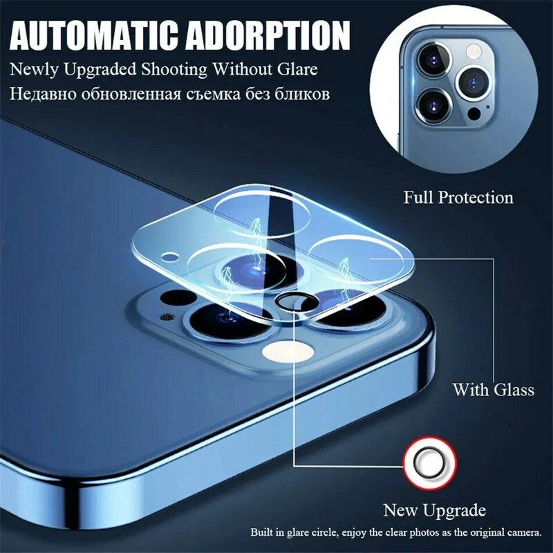 Camera Tempered Glass For iPhone 14 13 15 12  Mini 11 Pro Max Anti-spy Screen Protectors for iPhone 15 14 Plus Glass Lens Films