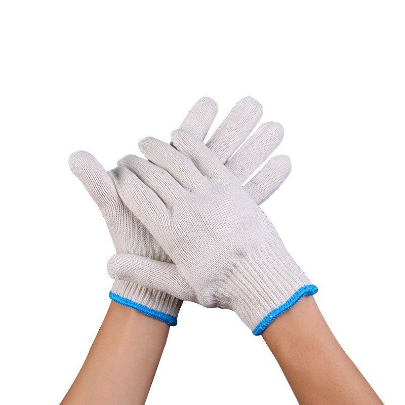 5 paia di guanti per le mani per la casa lavoro in giardino guanto di cotone sottile guanti da lavoro per giardinaggio guanti per la lavorazione del legno per saldatura di costruzioni