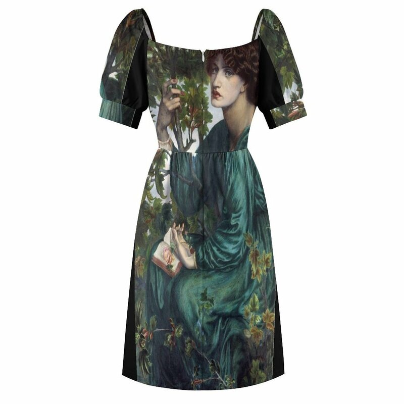 The Day Dream, Dante Gabriel Rossetti abito senza maniche abito estivo da donna 2024 abito da compleanno per donna lusso 2024