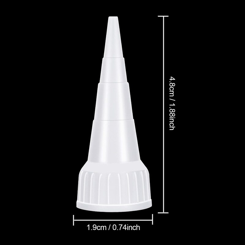 Snip-aplicador de punta de boquilla para pegamento de 100ML, se adapta a boquilla afilada, aplicador de punta de corte, tapa de puntas de tubo adhesivo para pegamento artesanal E6000