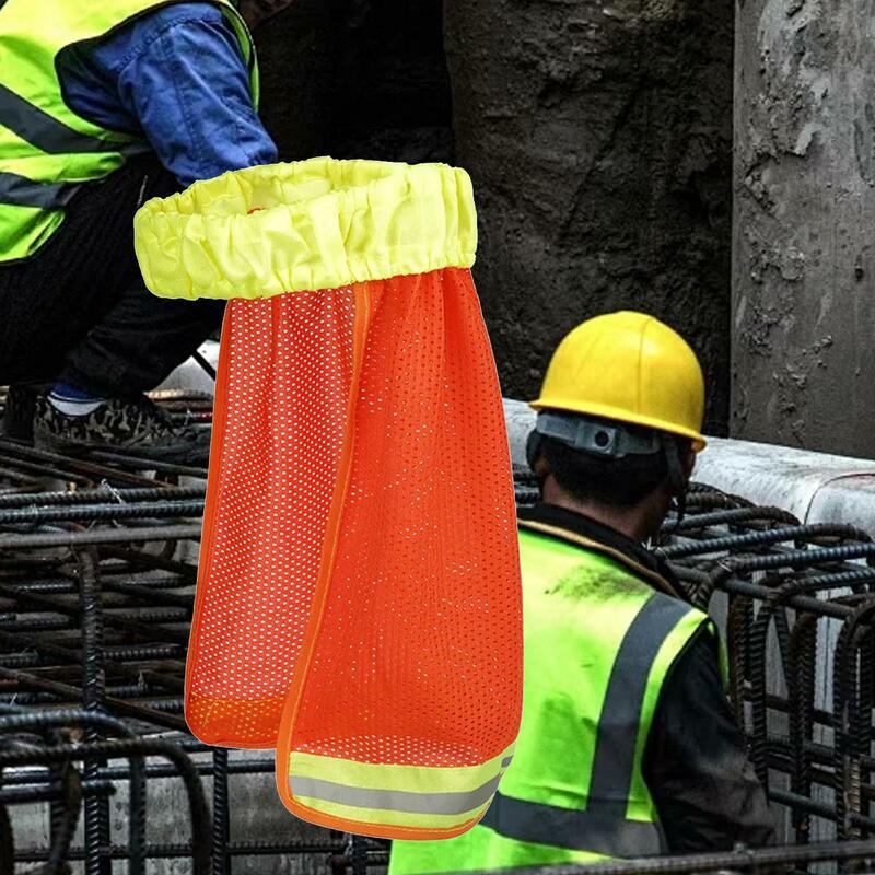 Pescoço Flap escudo capa para trabalhadores da construção civil, sombra respirável, chapéu duro, proteção solar, refrigeração, fora
