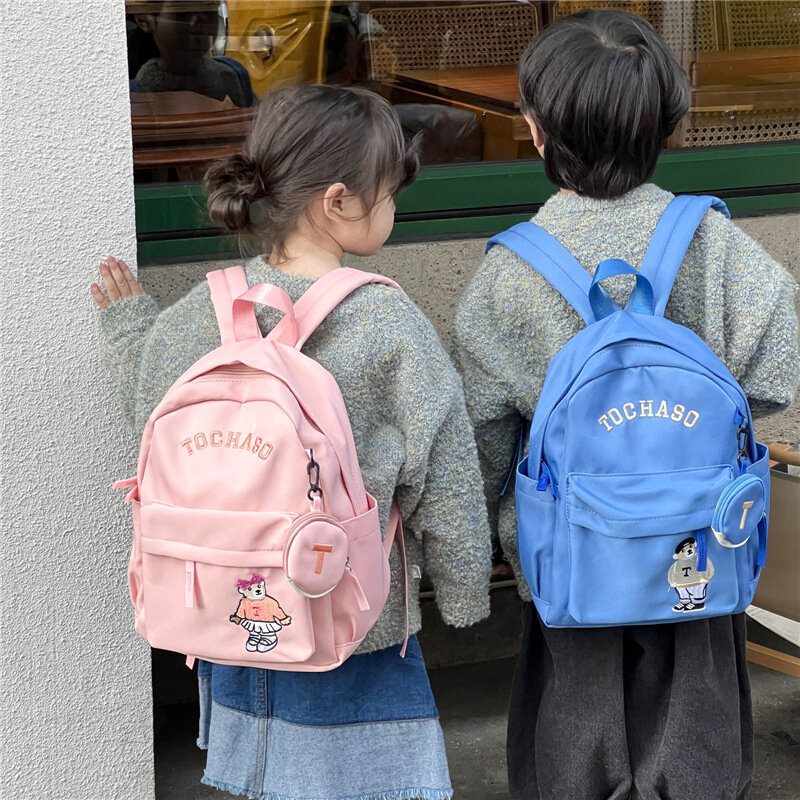 กระเป๋าเป้สะพายหลังเด็กวัยหัดเดินกระเป๋าเป้สะพายหลังกระเป๋านักเรียนทึบกระเป๋าเด็กแม่สำหรับเด็กผู้หญิงเป้สะพายหลังสำหรับเดินทางการ์ตูน mochila infantil bolsas