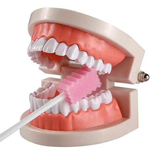 150 sztuk jednorazowe gąbka pielęgnacja stick wacik stick miesiąc szczoteczki do zębów stick clean pacjenta usta oczyszczanie szwabstick