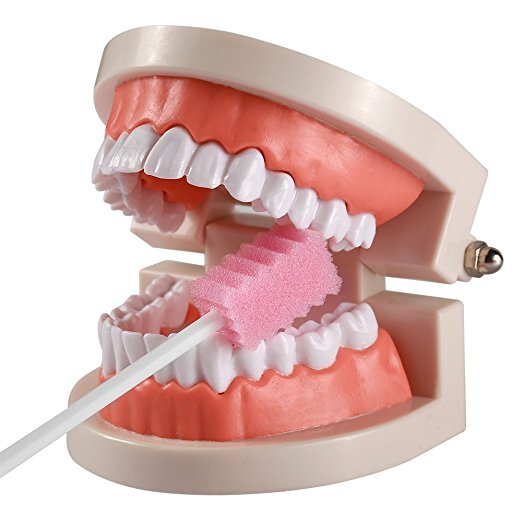 Esponja desechable para el cuidado de la boca, bastoncillos de algodón, cepillo de dientes, limpieza del paciente, 150 unidades