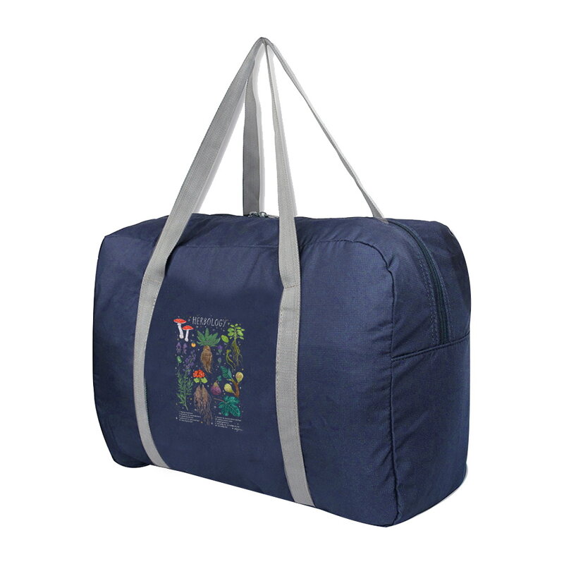 Nuove borse da viaggio pieghevoli organizzatori di vestiti Unisex borsa da viaggio di grande capacità borse da donna stampate a fungo borsa da viaggio per uomo