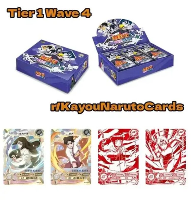 Juego completo de Cartas originales de colección de Naruto, caja de refuerzo, Kayou Uzumaki Uchiha, regalo de Navidad
