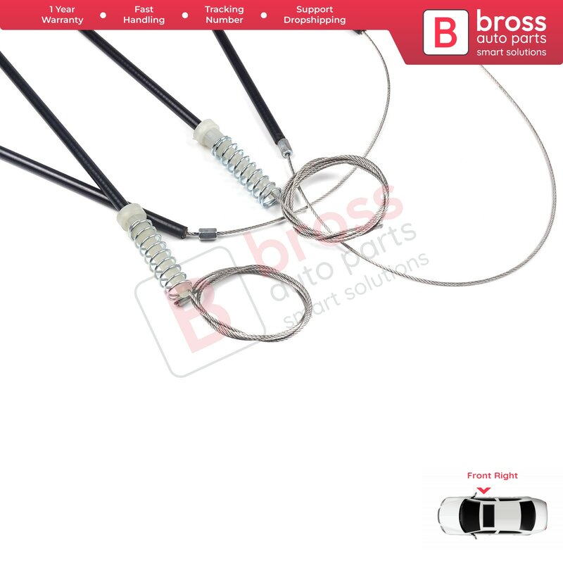 Bross BWR5069 Kit Perbaikan Regulator Jendela Daya Listrik Pintu Kanan Depan untuk A1 3 Pintu HB 2010-On