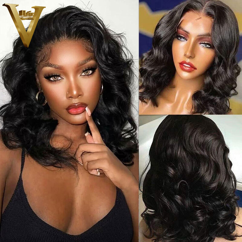 Glueless Body Wave natural color Wigs For Women Preplucked 13X4 HD Transparent Lace Front Wig Brazilian Virgin Human Hair Wigs