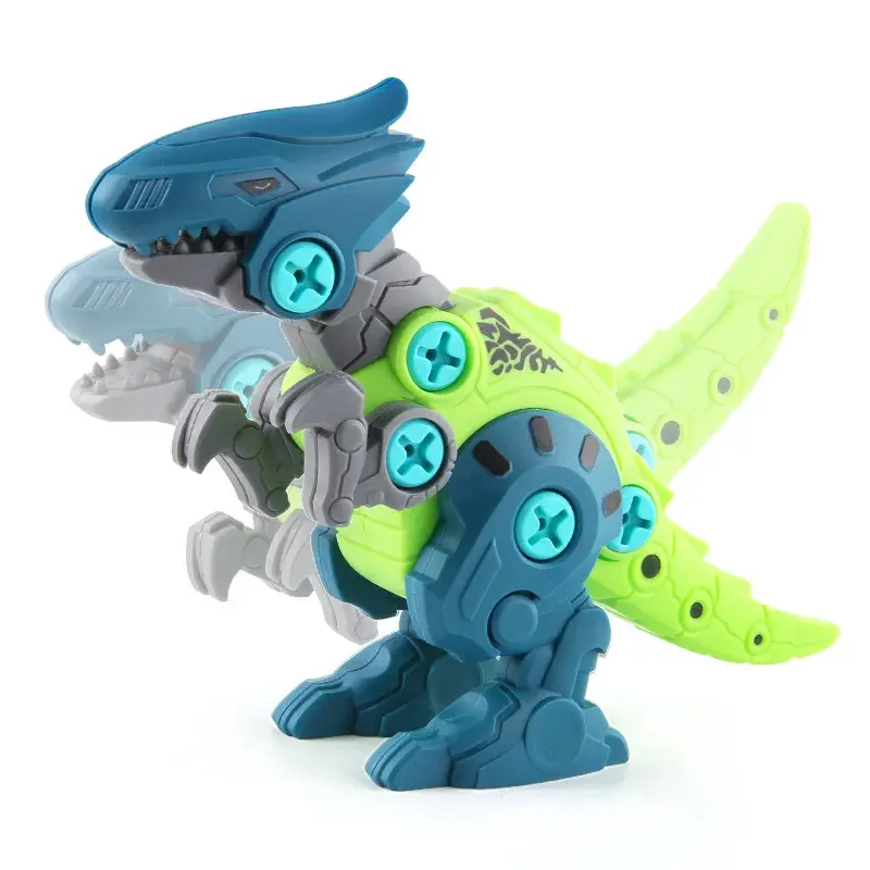 Modelo de dinossauro montado para crianças, tiranossauro transformar robô, brinquedo presente, novo quebra-cabeça