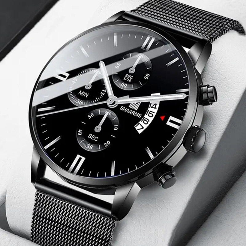 Zakelijke Heren Horloge Merk Luxe Mannelijke Quartz Horloges Minimalistische Casual Lederen Band Digitale Kalender Polshorloge Heren Klok