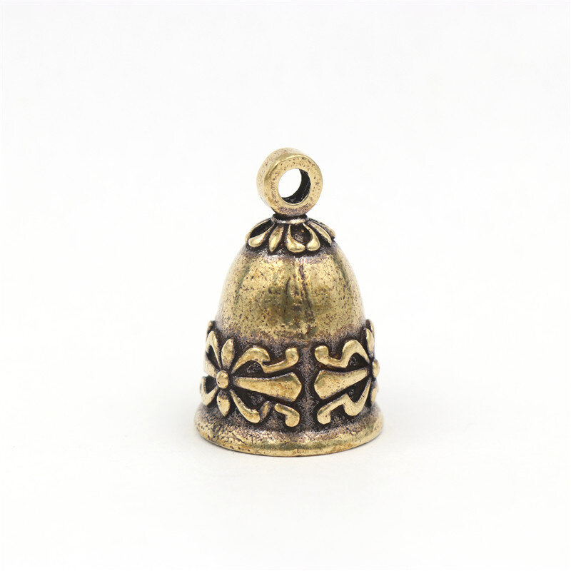 Wisiorek dzwonkowy dzwonek mosiężny brelok w stylu Vintage do dekoracji na prezent wiszący Ornament robienia ozdób dzwonków wiatrowych