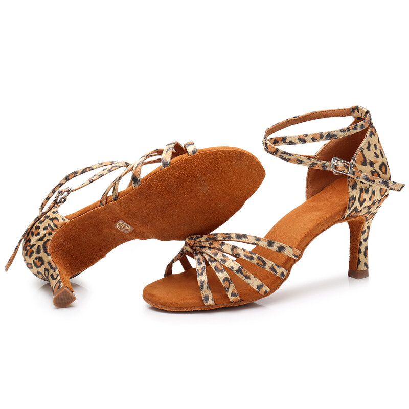 Scarpe da ballo latino da donna Tango Ballroom Salsa scarpe da ballo da ballo per donna Ladies Girl Party scarpe con tacco spesso sandali