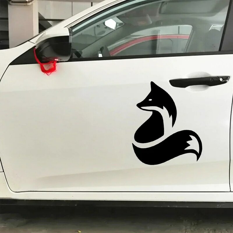 Stiker grafis pintu samping mobil pola rubah, stiker Decal pintu samping badan truk mobil Universal