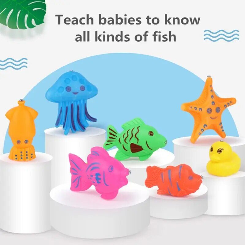 귀여운 물고기 교육 장난감 어린이 두뇌 훈련 휴대용 고급 목욕 장난감