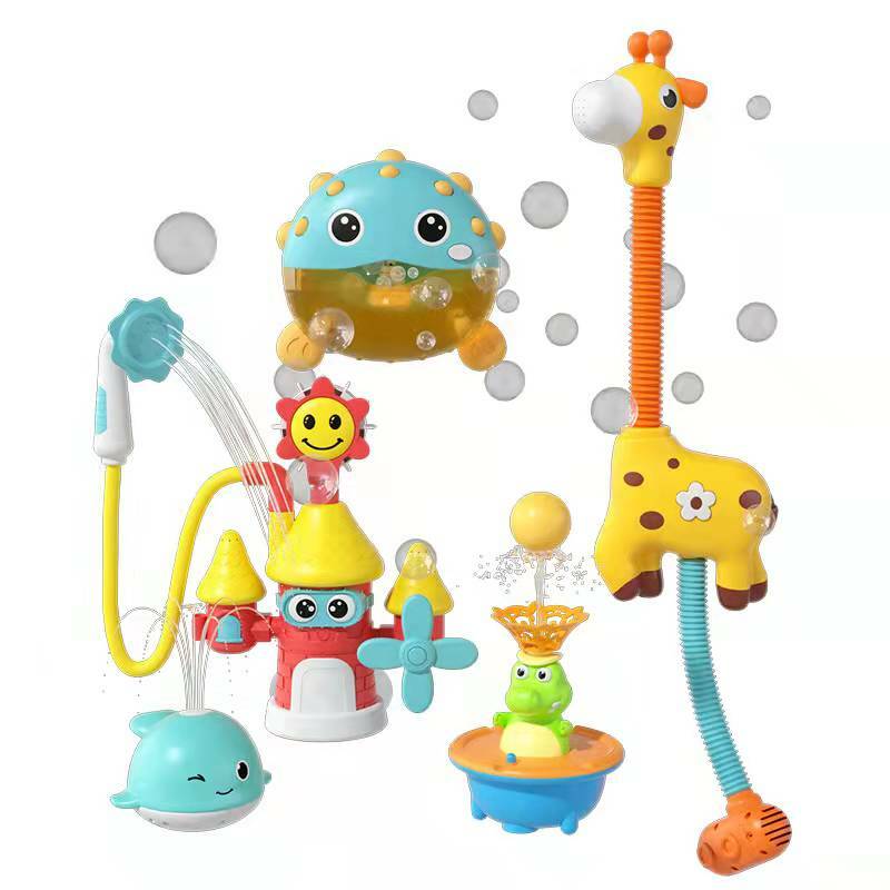 2022 neue Wasser Spray Bad Spielzeug Baby Bad Badewanne Wasserhahn Dusche Spielzeug Starke Saugnapf Childern Wasser Spiel Für Kinder geschenke