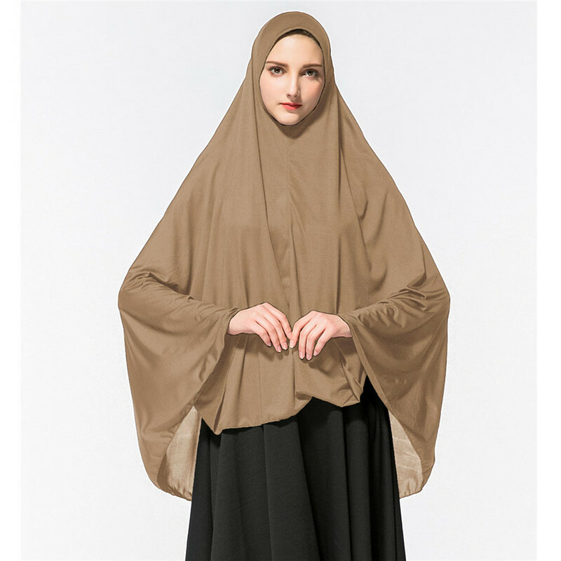 Abayas Muçulmanas Khimar Longo para Mulheres, Hijab Superior, Cachecol, Véu, Vestuário de Oração, Islâmico, Árabe, Lenço Cobertura Completa, Burqa Niqab Vestuário
