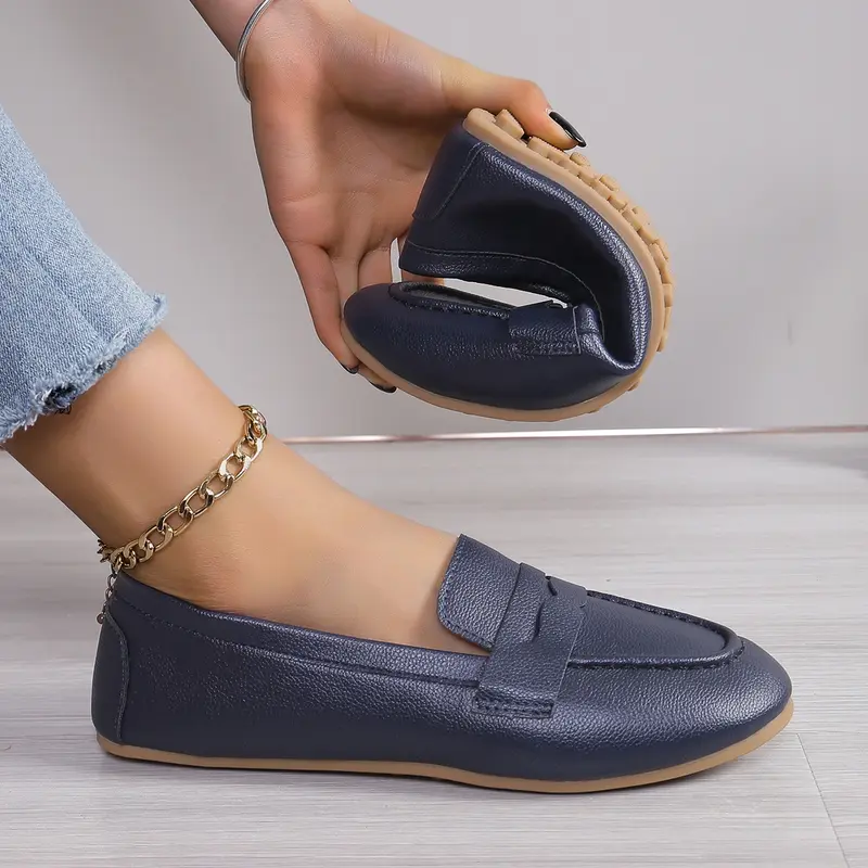 Mocassins de couro respirável para mulheres, Sapatos de caminhada, Designer Flats, Moda luxuosa, Sola macia, Sapatos de condução, Verão