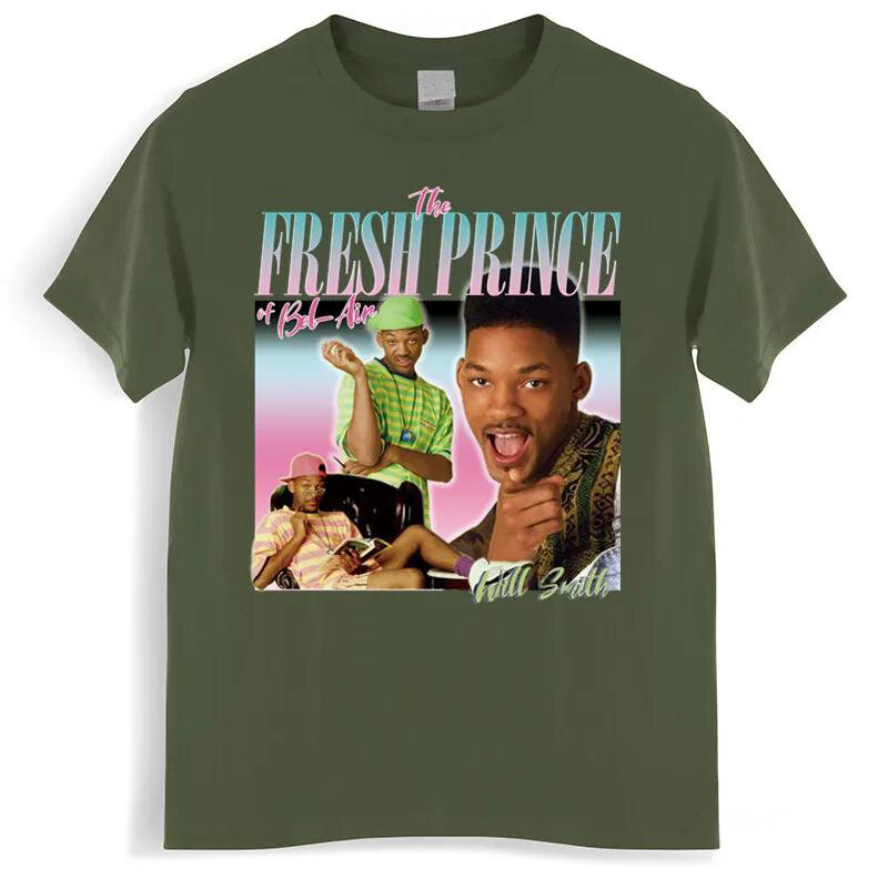 Frischer Prinz von bel Luft T-Shirt Männer T-Shirt Baumwolle T-Shirt Männer Sommer Mode T-Shirt Kurzarm