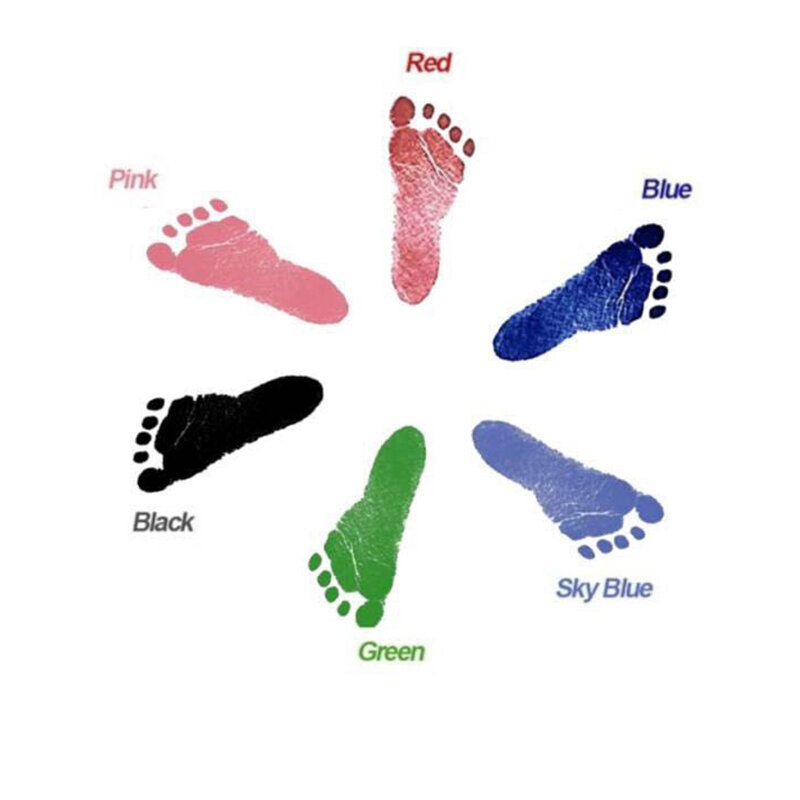 Baby Fußabdrücke Handabdruck Tinten pads sicher ungiftige Tinten pads Kits für Baby party Baby Pfote Druck pad Fußabdruck Pad inkless