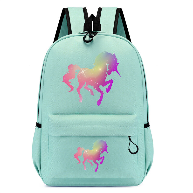 Nowy jednorożec plecak z nadrukiem zwierząt kreskówkowe modne torby szkolne dziewczęce torby na książki Kawaii dzieci plecak podróżny torby modny plecak