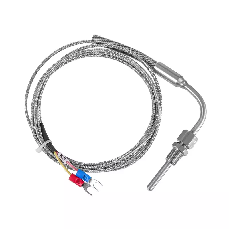 Movable Probe Stainless Steel K Type ElbowThermocouple Temperature Sensor 1M/2M/3M/4M/5M Cable Wire For Temperature Controller