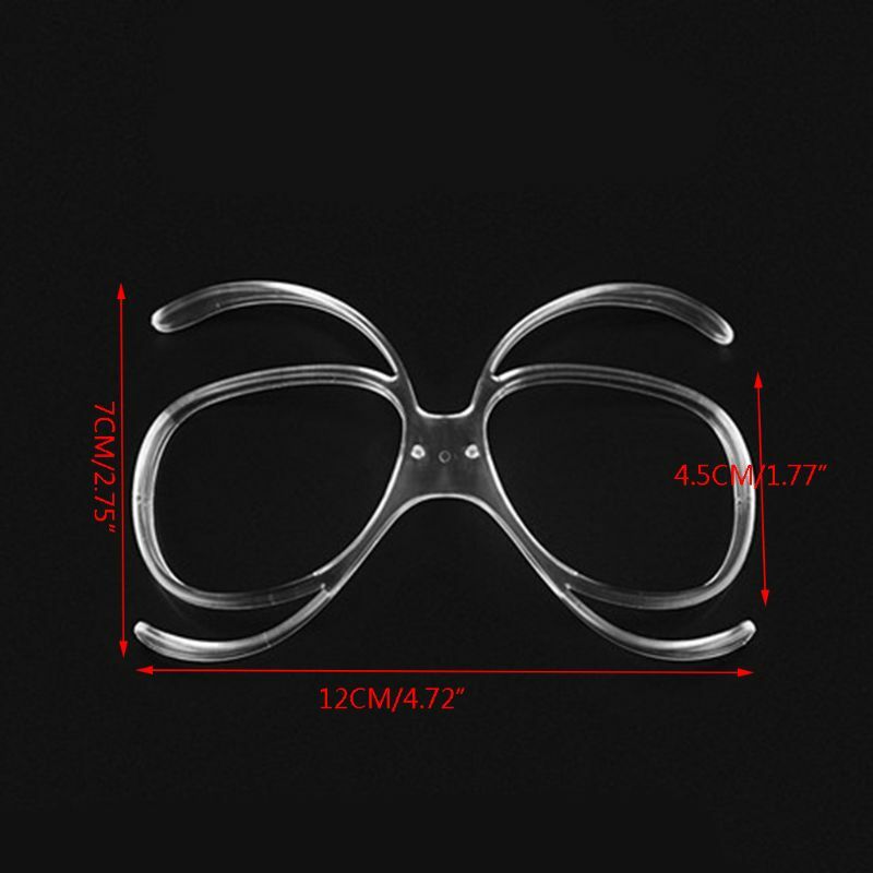 Adattatore per occhiali da sci sportivi Inserto per occhiali miopia Lenti per montatura Occhiali da ciclismo