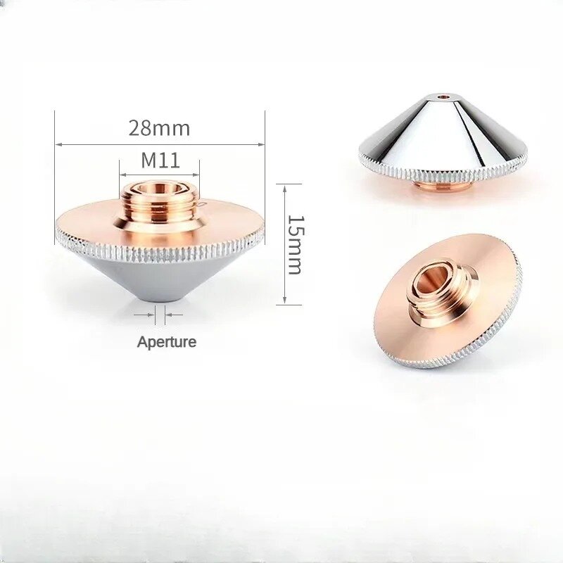 Suntool-2 boquillas láser piezas diámetro 28mm H15 M11, doble capa, calibre 1,5-3,0mm para Precitec P0591-571-0001 WSX Han's