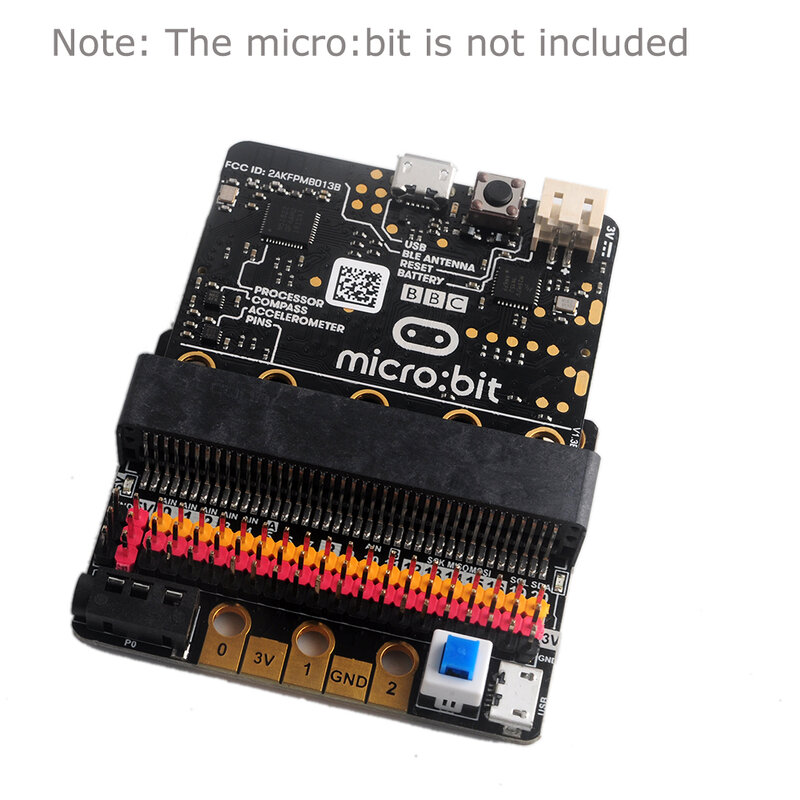 Microbit IOBIT 확장 보드 V1.0 V2.0 수평 어댑터 보드, Micro: bit 및 Meowbit 기반, Makecode KittenBlock 지원