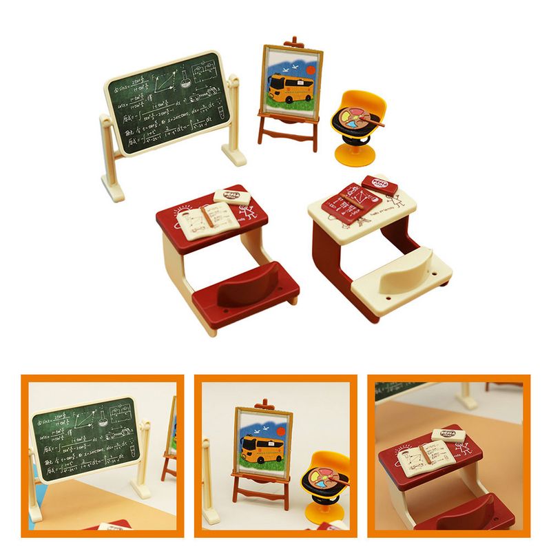 2 Sätze Handwerk Miniatur Spielzeug Tisch dekoration Tafel Tafel Modelle Spielzeug Miniaturen für das Handwerk