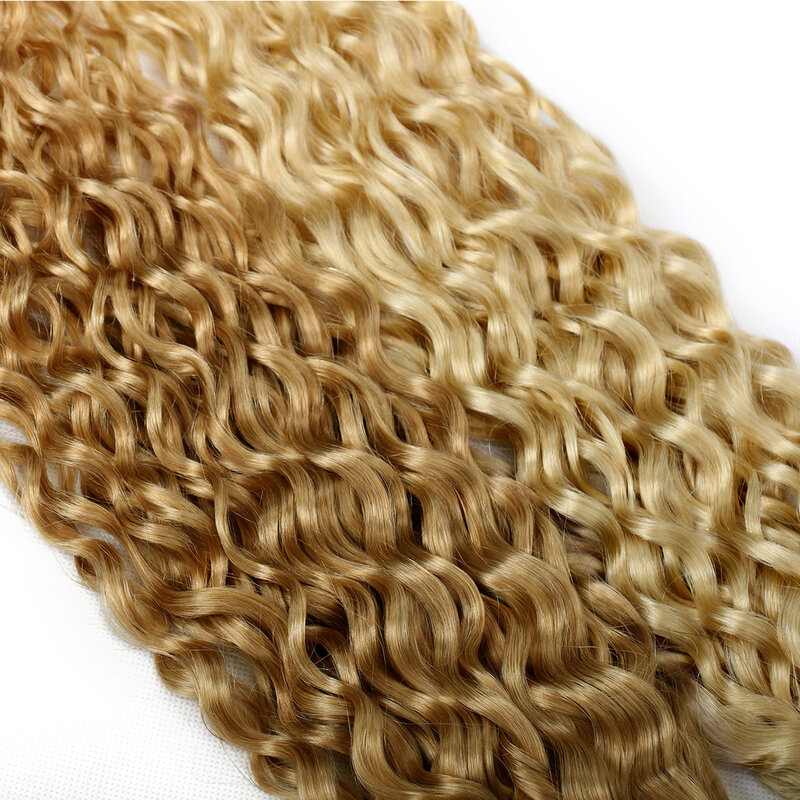 Real Beauty-extensiones de pelo brasileño ondulado, accesorio capilar Remy de 40 gramos, color rubio miel mezclado con 60 gramos, s P27/613