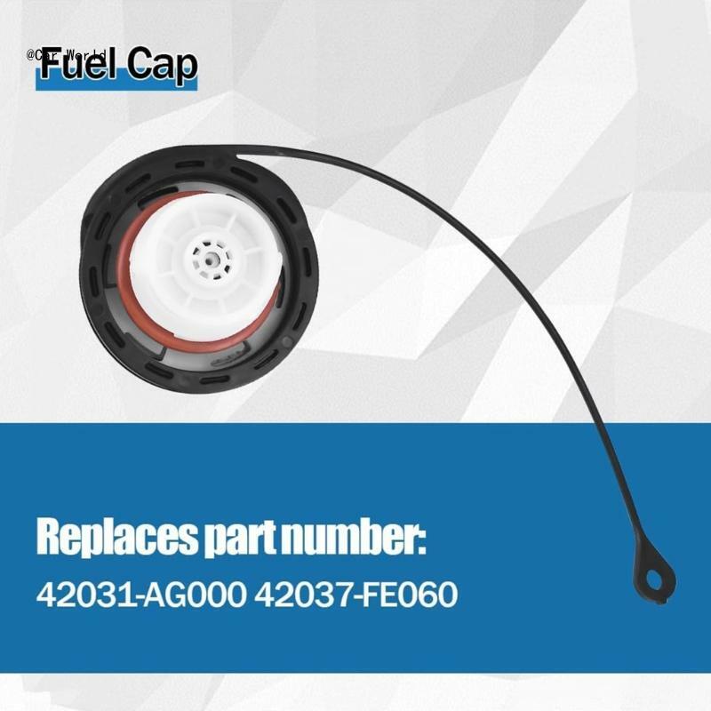 6XDB Auto Binnen Innerlijke Gas Brandstoftank Plug Caps Cover Seals voor 42031-AG000 42037-FG060