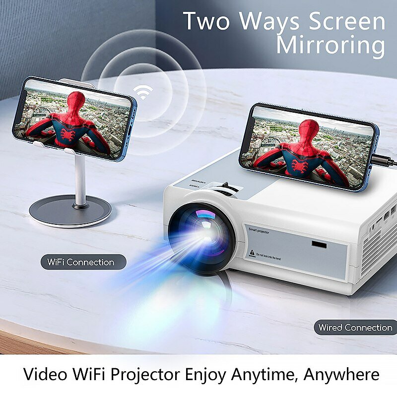 Proyector global TFlag L36P Full Hd 1080P 4K Wifi Mini LED Proyector portátil 2,4G 5G para Smartphone Video Home Office