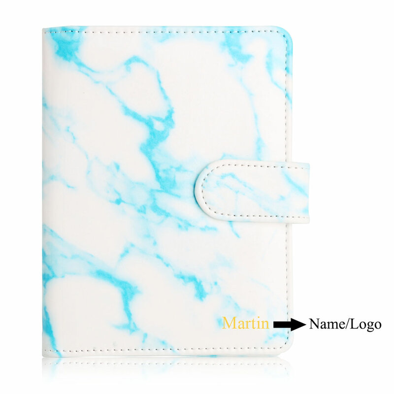 Customized Name Travel Accessories Marble Style Passport Cover Holder Passport Wallet RFID Passport Holder Case For Unisex