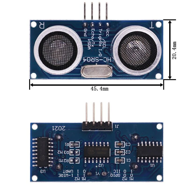 새로운 초음파 모듈 Arduino HCSR04 용 HC-SR04 거리 측정 변환기 센서 DC 5V IO 트리거 센서 모듈