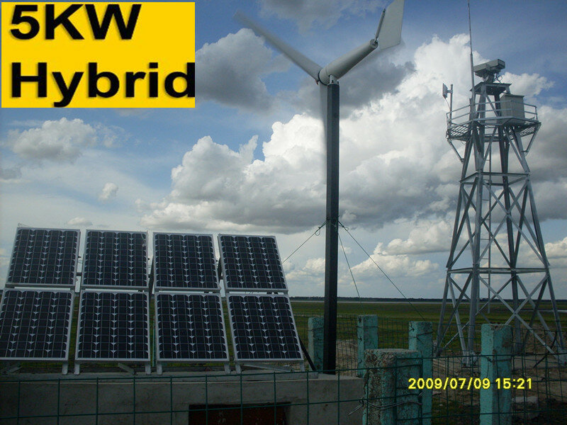 Off Grid Free Energy Power Sistema Híbrido Eólico Solar, Uso de Fazenda Doméstica, 5kW, 10kW, 20kW, 30kW