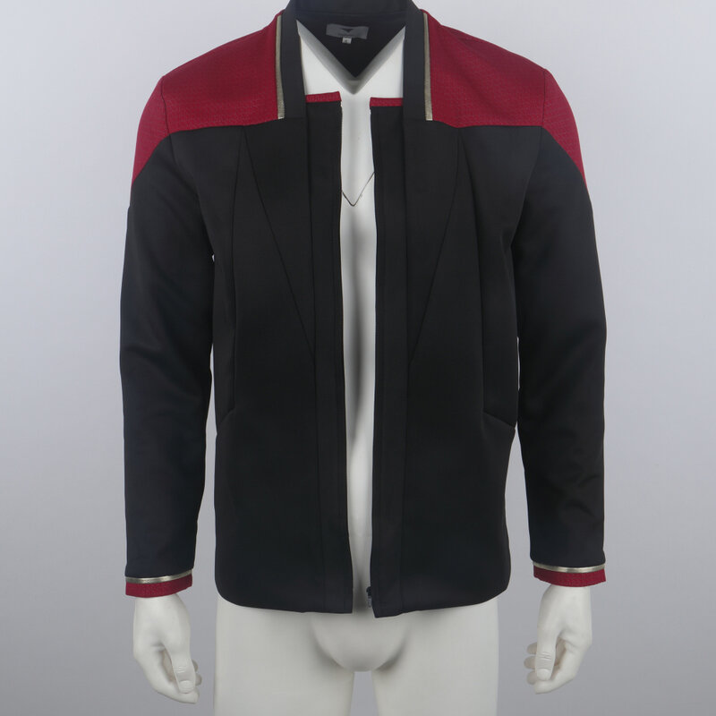 Cosplay per Picard 3 Admiral Captain Red Dress Jacket uniformi della flotta camicie costumi Halloween Party Prop