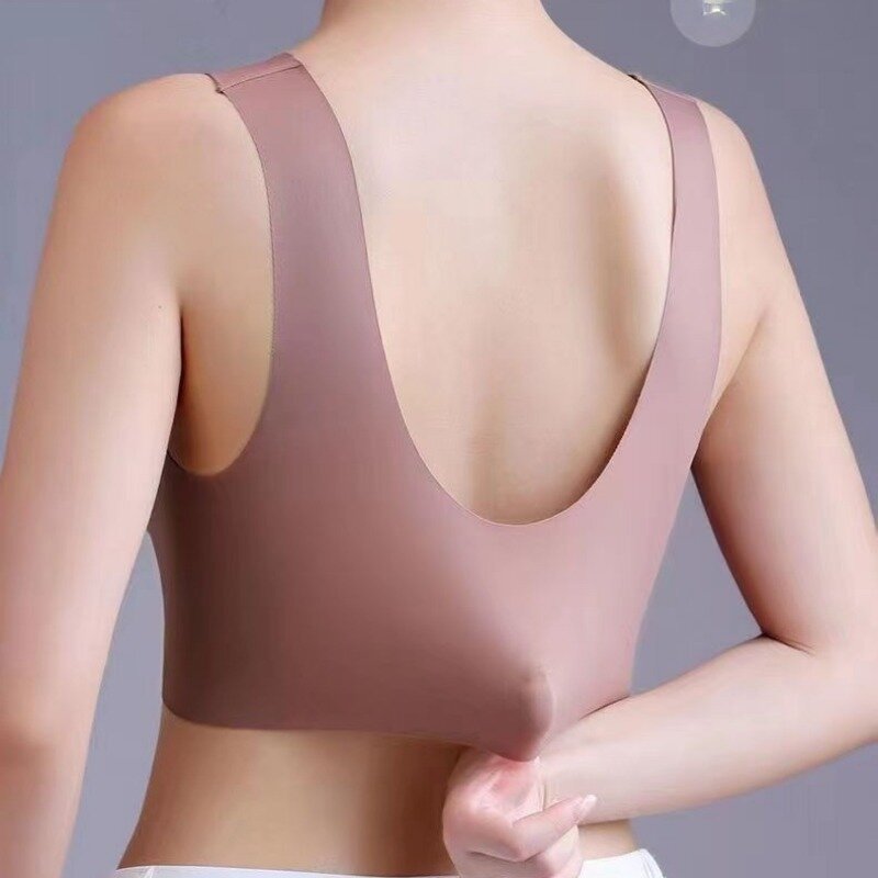 Seamless Bra With Beautiful Back for Girls Fixed Without Steel Ring One Piece Wrapped Chest For Women Seamless Underwear