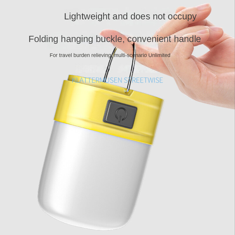 Mini luz de acampamento portátil luz de emergência à espera acampamento ao ar livre tenda luz